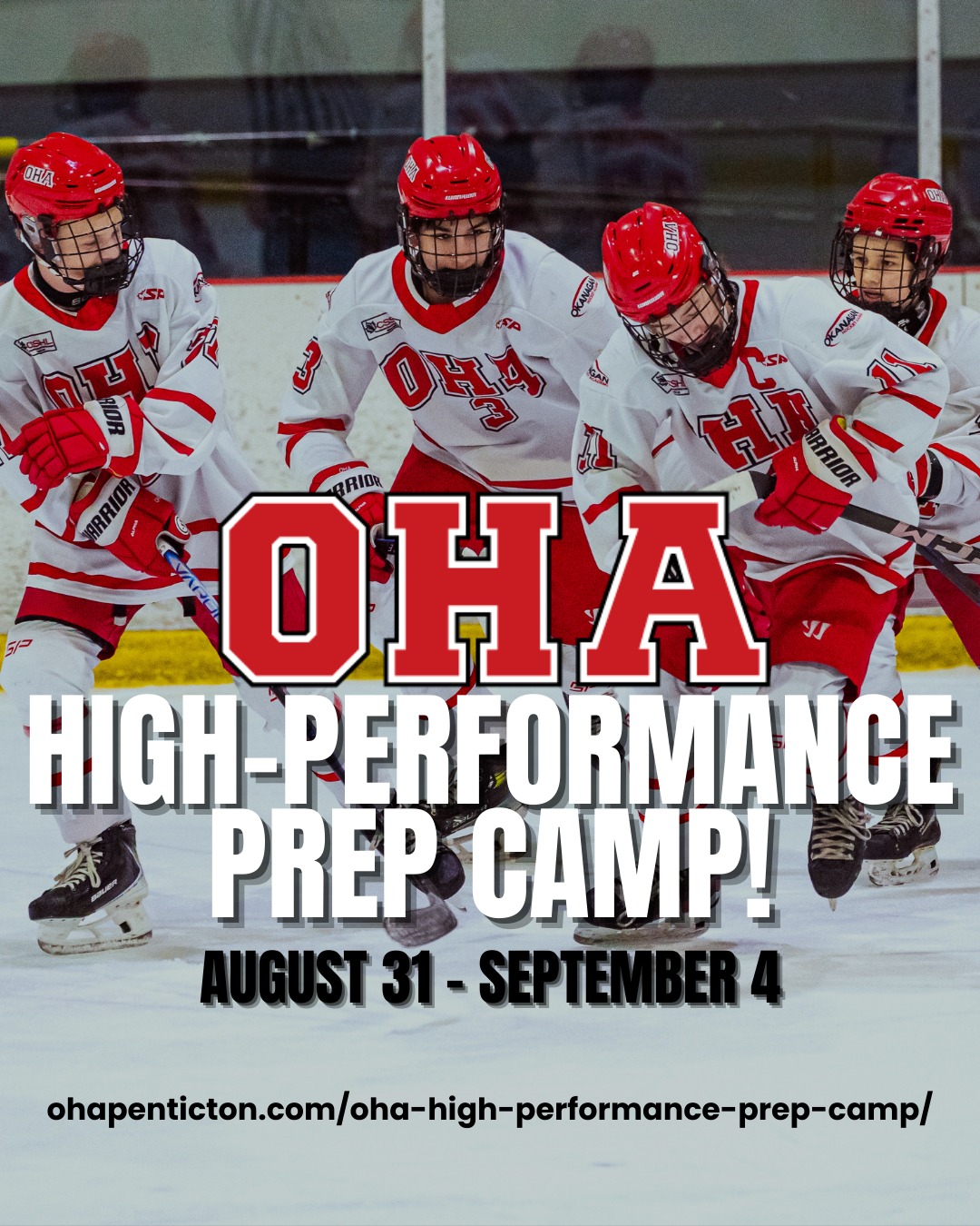 𝐊𝐢𝐜𝐤 𝐨𝐟𝐟 𝐲𝐨𝐮𝐫 𝐬𝐞𝐚𝐬𝐨𝐧 𝐭𝐡𝐞 𝐎𝐇𝐀 𝐰𝐚𝐲!🏒🔥

The 𝐎𝐇𝐀 𝐏𝐞𝐧𝐭𝐢𝐜𝐭𝐨𝐧 𝐇𝐢𝐠𝐡-𝐏𝐞𝐫𝐟𝐨𝐫𝐦𝐚𝐧𝐜𝐞 𝐏𝐫𝐞𝐩 𝐂𝐚𝐦𝐩 is a 𝐰𝐞𝐞𝐤-𝐥𝐨𝐧𝐠, 𝐡𝐢𝐠𝐡-𝐢𝐧𝐭𝐞𝐧𝐬𝐢𝐭𝐲 𝐩𝐫𝐨𝐠𝐫𝐚𝐦 designed to get athletes ice-ready and game-ready heading into the season.

📅 August 31 – September 4
📍 Okanagan Hockey Group, Penticton BC
🏒 5 on-ice sessions with OHA coaches
💪 5 off-ice strength & conditioning sessions at our Performance Facility

Expect elite coaching, structured development, and a fast-paced, team-style environment focused on 𝐬𝐭𝐫𝐞𝐧𝐠𝐭𝐡, 𝐬𝐩𝐞𝐞𝐝, 𝐩𝐨𝐰𝐞𝐫, 𝐚𝐧𝐝 𝐜𝐨𝐦𝐩𝐞𝐭𝐢𝐭𝐢𝐯𝐞 𝐩𝐫𝐞𝐩𝐚𝐫𝐚𝐭𝐢𝐨𝐧.

Start the year confident. Start it prepared.
👉 𝐕𝐢𝐬𝐢𝐭 𝐨𝐮𝐫 𝐰𝐞𝐛𝐬𝐢𝐭𝐞 𝐟𝐨𝐫 𝐟𝐮𝐥𝐥 𝐝𝐞𝐭𝐚𝐢𝐥𝐬 𝐚𝐧𝐝 𝐫𝐞𝐠𝐢𝐬𝐭𝐫𝐚𝐭𝐢𝐨𝐧: (LINK IN BIO)

#OkanaganHockey #OHAPenticton #HighPerformanceHockey #HockeyTraining #HockeyCamp