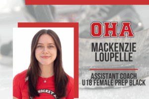 OHA Penticton’s Mackenzie Loupelle New Assistant Coach of U18 Female Black Team