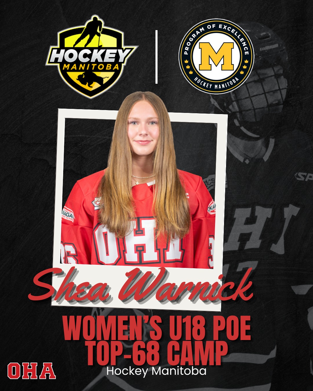 Huge congratulations to U18 Female Prep Shea Warnick on competing at the 2026 Women’s U18 Program of Excellence Top-68 Camp with Hockey Manitoba this past weekend 👏🏒

As part of the first phase of the Women’s U18 POE, Shea was selected as one of just 36 forwards invited to attend this high-performance camp, an incredible accomplishment. Throughout the weekend, athletes developed advanced skills, competed in intra-squad exhibition games, and were introduced to Team Manitoba’s Principles of Play under the direction of the Women’s U18 coaching staff.

The Program of Excellence has helped athletes advance to U SPORTS, NCAA, and International competition.

Way to go, Shea! We’re excited to see what’s next! 💪🔥 #OHAPenticton #CSSHL #WomensHockey #ProgramOfExcellence #HockeyManitoba