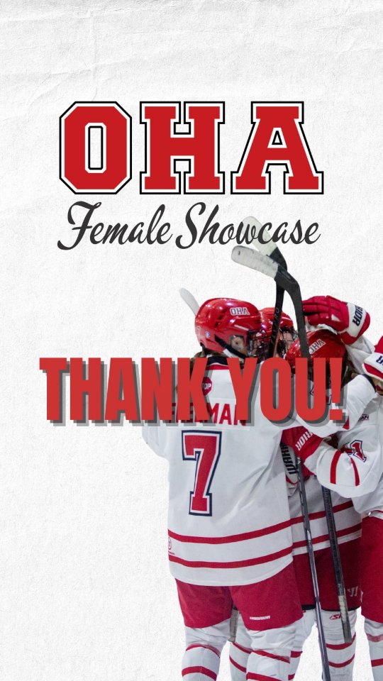 2026 OHA Female Showcase ✅️
Thank you to all of the incredible female athletes who attended our Female Showcase this past weekend. The event was a tremendous success, and each year we continue to be impressed by the level of talent, work ethic, and passion on display. The future of the game is bright, and we’re excited for what's to come.🏒

We also extend our sincere thanks to the post-secondary coaches and scouts who took the time to attend and support the event, as well as to our dedicated coaching staff for their commitment to developing and working with the athletes throughout the weekend.

Thank you all for being a part of such a special event.❤️

#okanaganhockey #ohapenticton #hockeyshowcase #womenshockey #rolloha